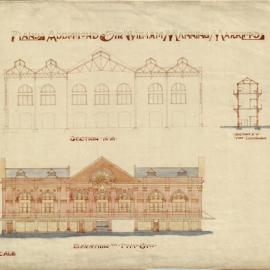 Plan - Additions to Sir William Manning Markets, Pitt, Campbell and Hay Streets Haymarket, 1913