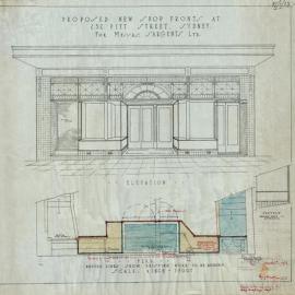 Plan - Shopfronts for Sargents, 237 Pitt Street, 1933