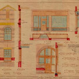 Plan - Details of refreshment room Market 2, Haymarket, 1909