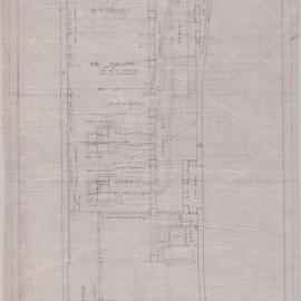 Plan - Amended ground floor of substation 82, Castlereagh Street Sydney, 1917