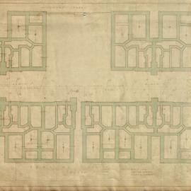 Plan - Foundations of workmen's dwellings, Dowling Street Woolloomooloo, 1924