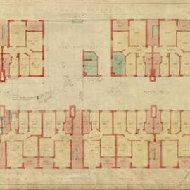 Plan - Ground floor of workmen's dwellings, Dowling Street Woolloomooloo, 1924