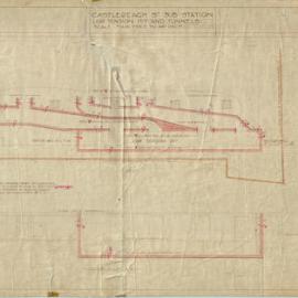Plan - Substation low tension pit and tunnels, Castlereagh Street Sydney, no date