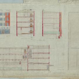 Plan - Amended plan for electric lighting substation, Castlereagh Street Sydney, 1917