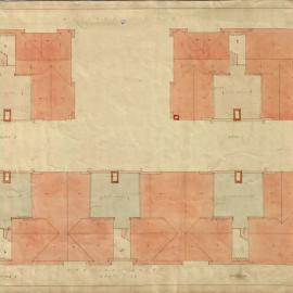 Plan - Roof of Workmen's Dwellings, Dowling Street Woolloomooloo, 1924