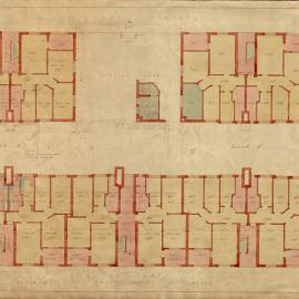Plan - Ground Floor Workmen's Dwellings, Dowling Street Woolloomooloo, 1924