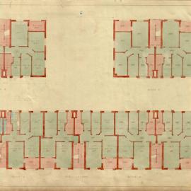 Plan - First Floor Workmen's Dwellings, Dowling Street Woolloomooloo, 1924