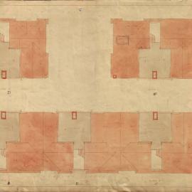 Plan - Roof Workmen's Dwellings, Dowling Street Woolloomooloo, 1924