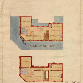 Plan - First and Second Floors, Royal Oak Hotel, Chippendale, 1912