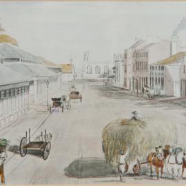 Photograph - York Street, the Markets, Cathedral and Corporation Offices by John Rae, 1842