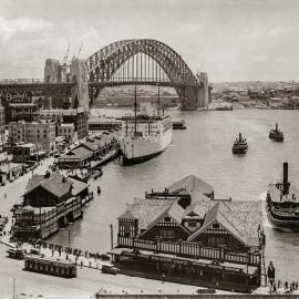 Circular Quay and the overseas passenger terminal Sydney, 1932