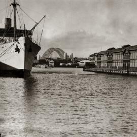 View of Harbour Bridge from Pyrmont, 1932