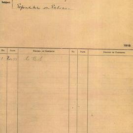 File - Remodelling of Queen Victoria Building (QVB) - Expenditure on extras, 1918-1919