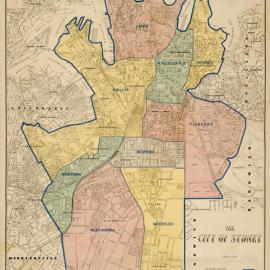 City of Sydney Ward Map, 1982-1988