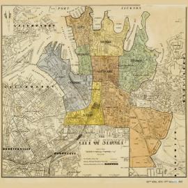 City of Sydney Ward Map, 1870-1902