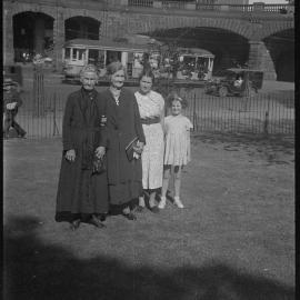 Photographer's family outside Sydney Central Railway Station, Eddy Avenue Haymarket, circa 1937