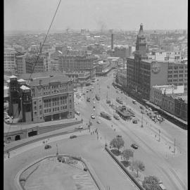 View from Central Railway Station clock tower over Railway Square, Haymarket, 1937 | 1 vote