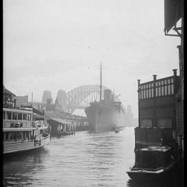 Troopship RMS Mauretania, Sydney, 1940