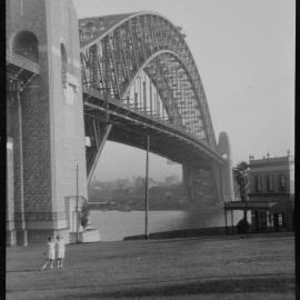 Visit to Sydney Harbour Bridge, Milsons Point, 1935