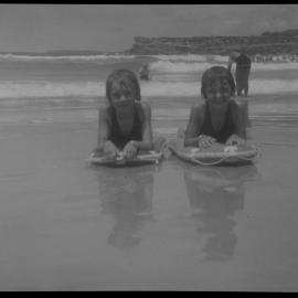 Alice and Jean Bryant, Bondi Beach, 1935