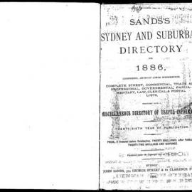 Sands Sydney, Suburban and Country Commercial Directory, 1886