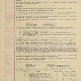 Minutes of the Works, Building and Parks Committee, 1941 [Newtown Municipal Council]