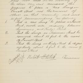 Minutes of Council Committees, 1901 [Newtown Municipal Council]
