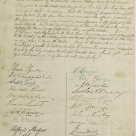Petition - Request for offensive nuisances to be removed from the city centre, Sydney, 1844