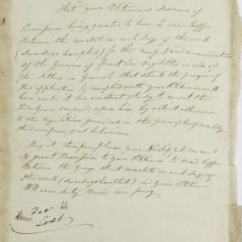 Petition - Request to vend coffee at the George Street Markets, Sydney, 1844