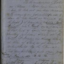 Petition - Request for public baths, urinals and closets in the city, Market Street Sydney, circa 1868