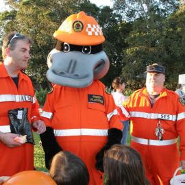 State Emergency Service (SES) and their mascot meet audience, Alexandria Park Alexandria, 2005
