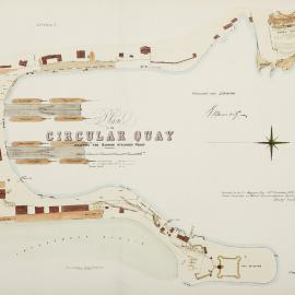 Map - Circular Quay including the Harbour Steamer Wharf, appendix C, circa 1873