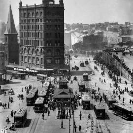 Railway Square Haymarket, view north-east, circa 1917