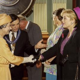 Queen meets guests, Royal Tour, Sydney Town Hall, 1992