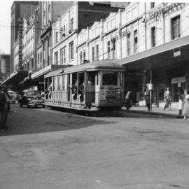 Pitt Street at Campbell Street Sydney, 1957