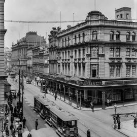 View south along George Street from Barrack Street Sydney, circa 1902