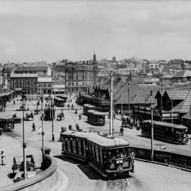View west along Alfred Street Sydney, circa 1902