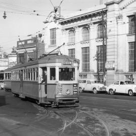 Tram in New South Head Road Rushcutters Bay, 1960