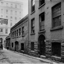 Glass Negative - Commercial buildings in Deans Place Sydney, circa 1913