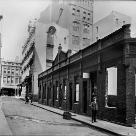Glass Negative - Warehouse Façade in Hamilton Street Sydney, circa 1913