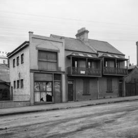 Glass Negative - Terraces in Bourke Street Woolloomooloo, circa 1913