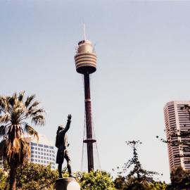 Captain Cook Memorial and Sydney Tower Hyde Park, circa 1990-1995