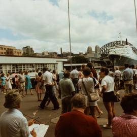 Ferry concourse at Circular Quay Sydney, circa 1980s