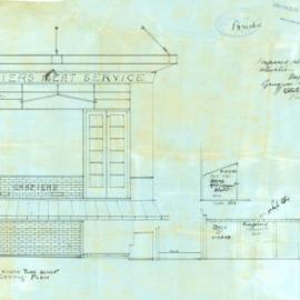 Plan - Alterations to brick butchers shop, 318 Oxford Street) Paddington, 1925