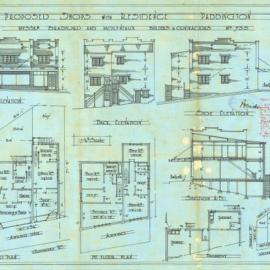Plan - Two shops and dwellings, Glenmore Road and Hoddle Streets Paddington, 1925