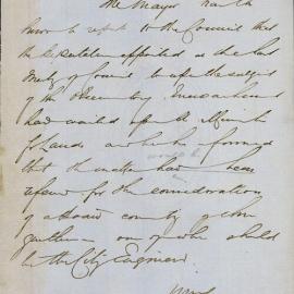 Report on deputation about encroachment of the Observatory, 1864