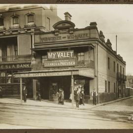 Print - Bank and commercial shops in William Street Darlinghurst, 1916