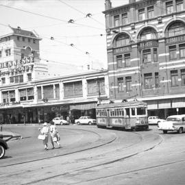 Elizabeth Street at the corner of Liverpool Street Sydney, 1960