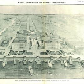 Drawing - Royal Commission on Sydney Improvement - No 30 - J Sulman - Central Avenue, 1909