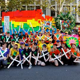 City of Sydney participants in various colours, Sydney Gay & Lesbian Mardi Gras, 2010